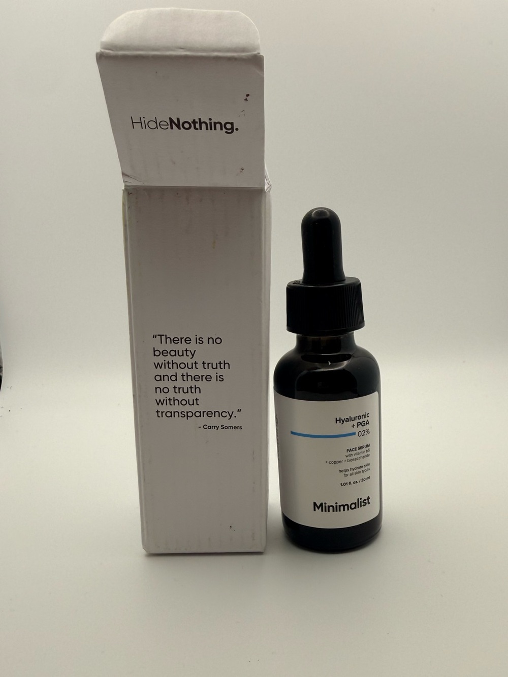 Minimalist Hyaluronic Acid + PGA 2% Face Serum for Deep Multi Level Hydration